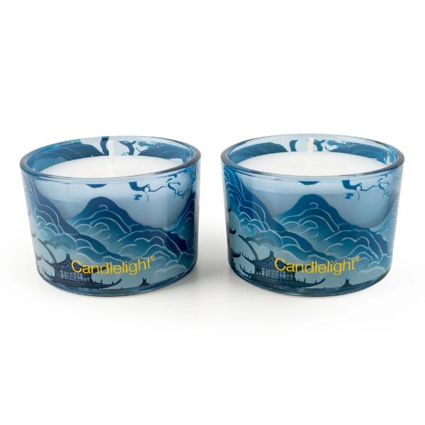 Set of 2 Candles – Tianshui Blue - Image 3