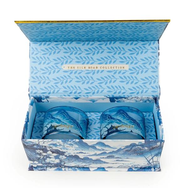 Set of 2 Candles – Tianshui Blue - Image 2