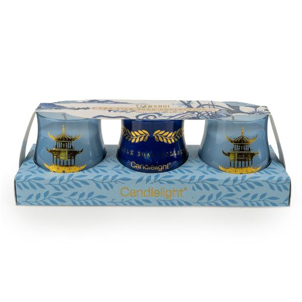 Set of 3 Candles – Tianshui Blue