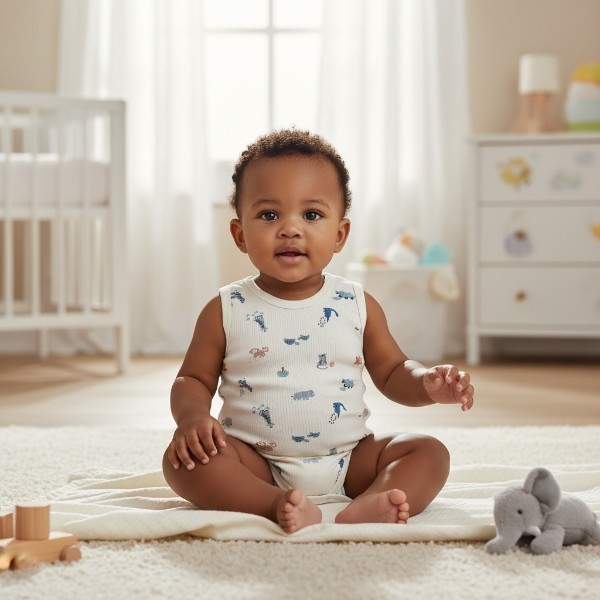 Safari Pattern Onesie