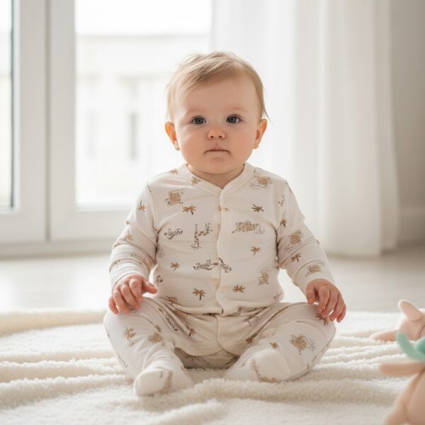 Animal Print Sleepsuit