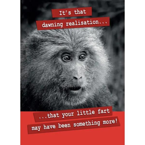 Fart May Have Been Something More - Funny Birthday Card A2340