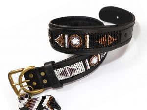 Dog Collar - Swahili Black