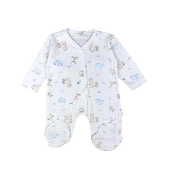Ele Teddy Print Sleepsuit