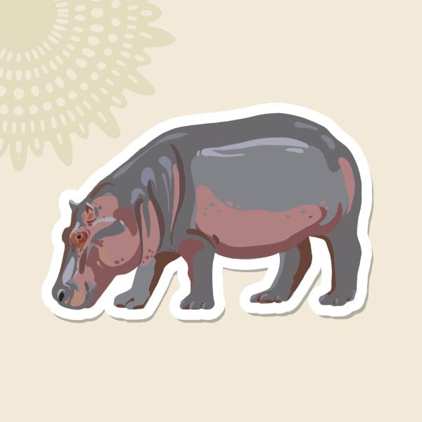 Sticker Hippo