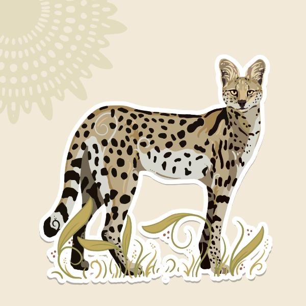 Sticker Serval