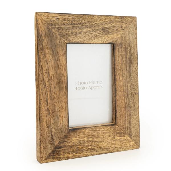 4X6" Wedge Photo Frame Mango Wood - Image 2