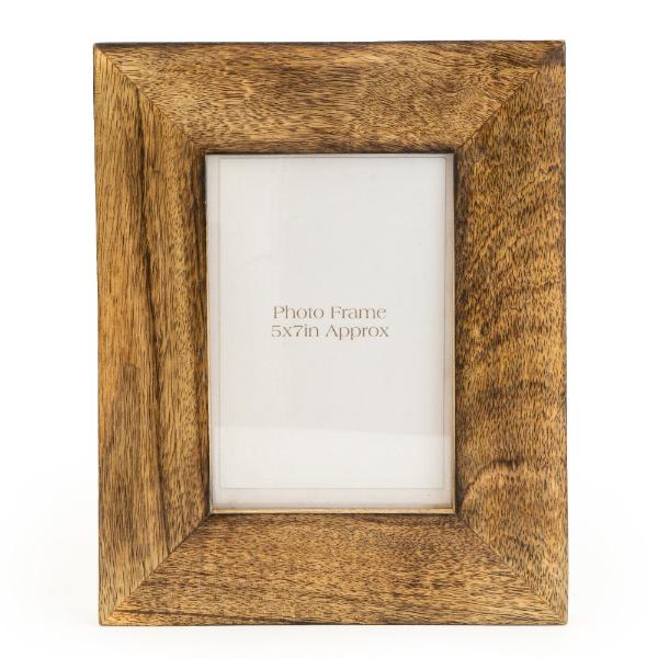 5X7" Wedge Photo Frame Mango Wood