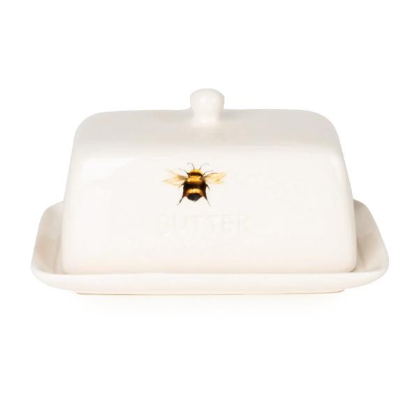 Ceramic Butter Dish Bees Cream - Image 2