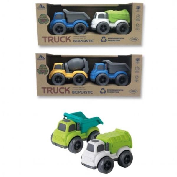 Bio-Plastic Construction Trucks 2pk