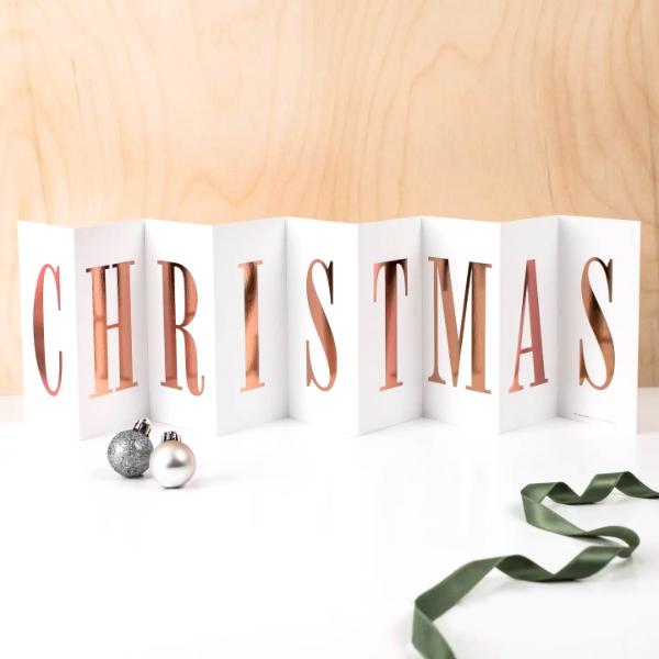Christmas Luxury Foil Concertina Banner-