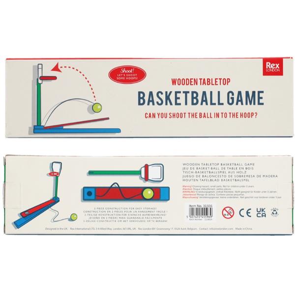 Wooden tabletop basketball game, 26cm - Image 3