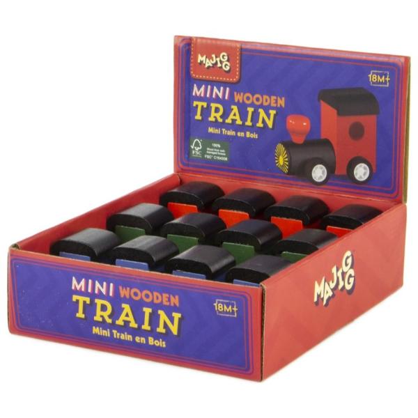 Majigg Wooden Mini Trains, 6.8cm - Image 2