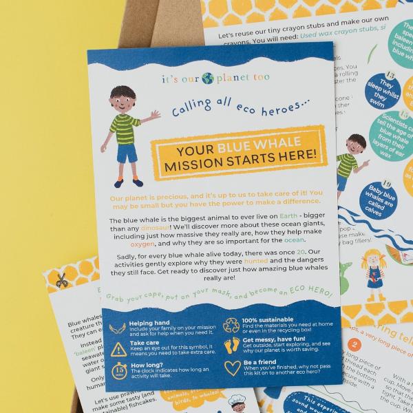 Brilliant Blue Whales Eco Activity Kit & Sustainable Fun - Image 5