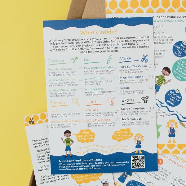 Brilliant Blue Whales Eco Activity Kit & Sustainable Fun - Image 4