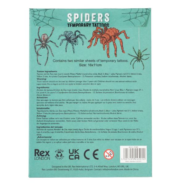 Temporary Tattoos - Spiders - Image 3