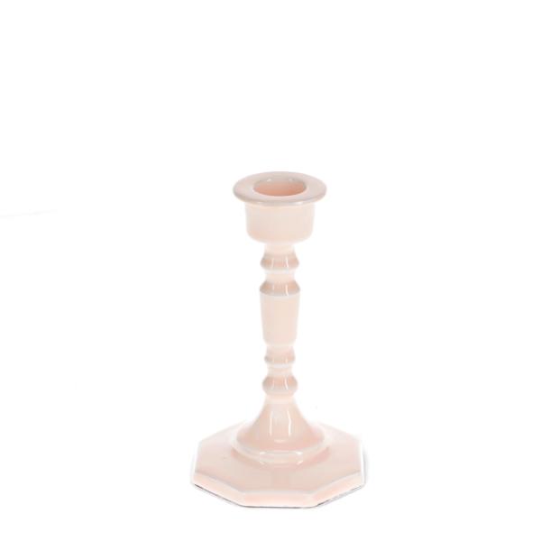 Enamel Candlestick (13Cm) - Pink