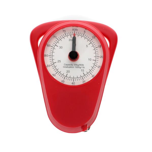 Travel Scales With Tape Measure - Red - Image 2