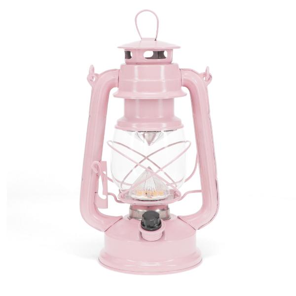 Led Hurricane Lantern - Pink