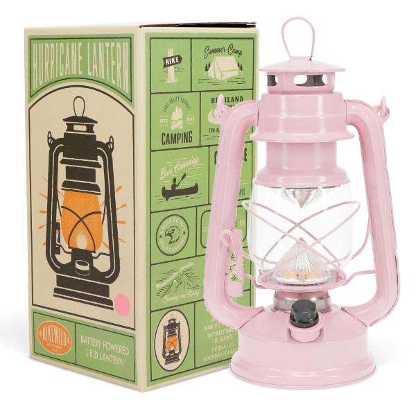Led Hurricane Lantern - Pink - Image 2