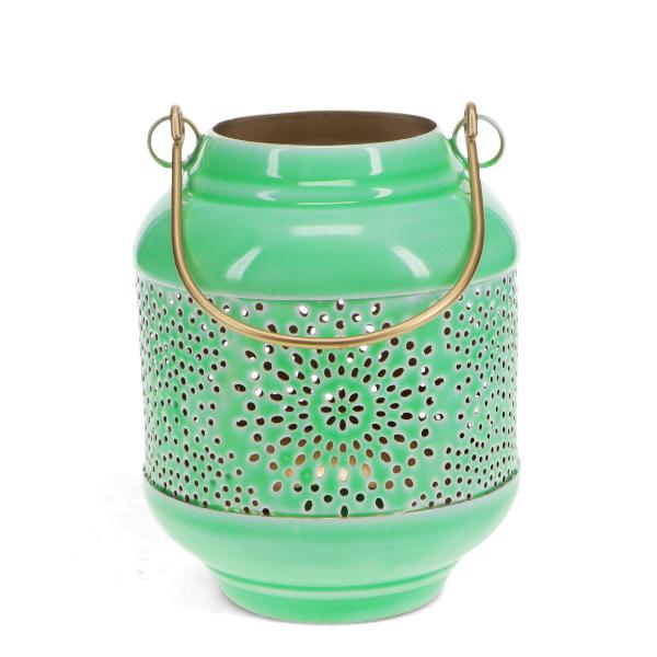 Enamel Tealight Lantern - Green - Image 4