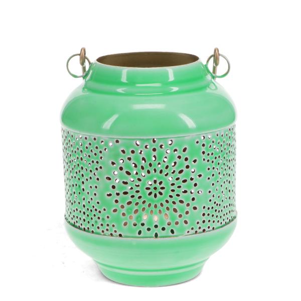 Enamel Tealight Lantern - Green - Image 2