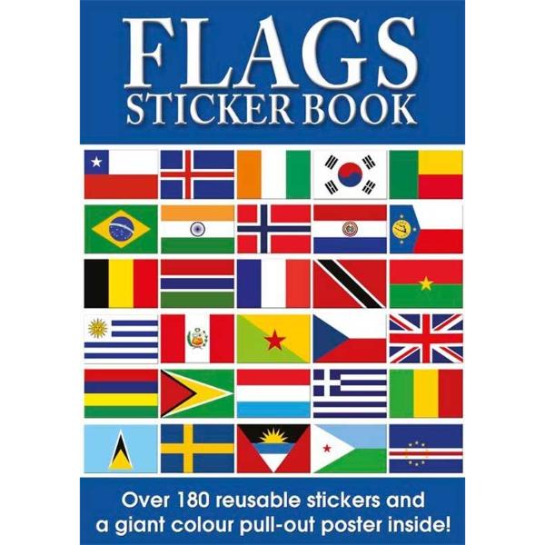 Flags Educational Sticker Book