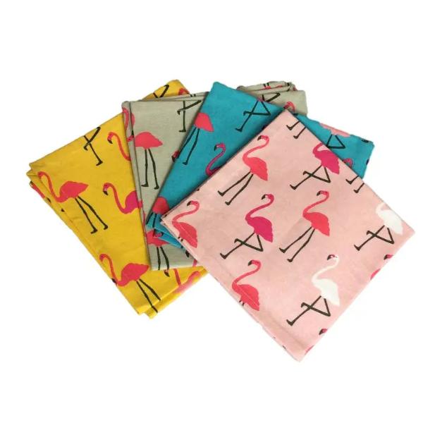 Flamingo Napkins set of 4