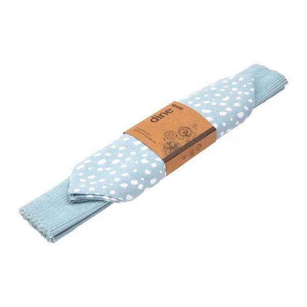Sintra Recycled Cotton Spotted Napkin & Placemat Set - Duck